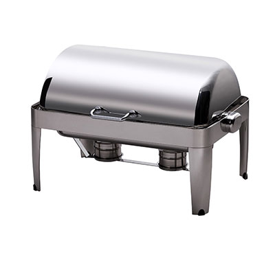 TIGER Chafing Dish Ibis Rectangular Roll Top 18/10 S/Steel 667Mm X 485Mm X 452Mm 8Lt - CDI0008