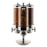 TIGER Cereal Dispenser Triple S/Steel - Polycarbonate Cylinder 265Mm X 265Mm X 595Mm 11Lt - CDT0011