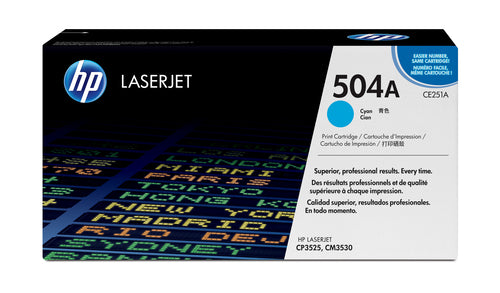 HP 504A MFP Cyan Print Toner Cartridge-CE251A