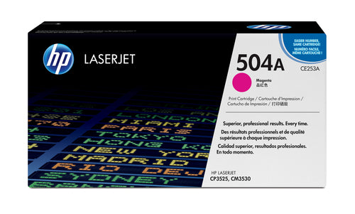 HP 504A CP3525/CM3530 MFP MAGENTA PRINT TONER CARTRIDGE
