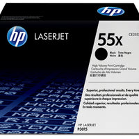 HP 55X HC Black Toner Cartridge-CE255X