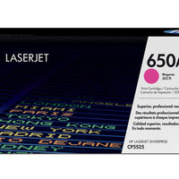 HP 650A COLOR LASERJET CP5525 MAGENTA PRINT TONER CARTRIDGE PRINTS