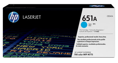 HP 651A Cyan Toner Cartridge-CE341A