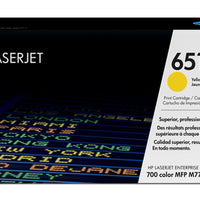 HP 651A LASERJET ENTERPRISE 700 COLOR MFP M775 SERIES YELLOW PRINT TONER CATRIDGE
