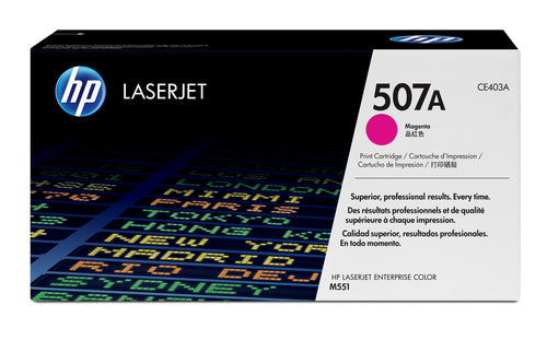 HP 507A Magenta Toner Cartridge-CE403A