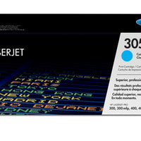 HP 305A CYAN LASERJET TONER CARTRIDGE FOR LASERJET PRO 300 AND 400 COLOUR SERIES