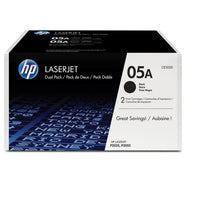 HP 05A Black Toner Cartridge Dual Pack-CE505D