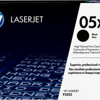 HP 05X High Yield Black Original LaserJet Toner Cartridge-CE505X
