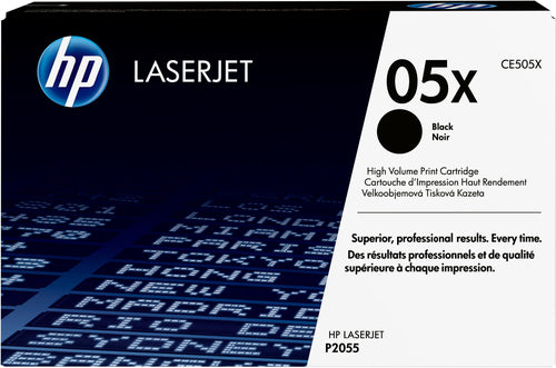 HP 05X High Yield Black Original LaserJet Toner Cartridge-CE505X