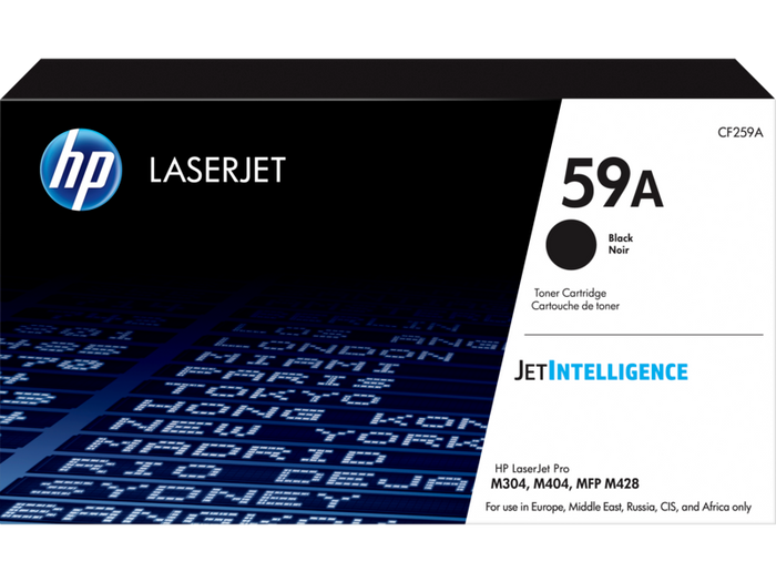 HP 59A LaserJet Toner Cartridge - Black, High Yield, CF259A. For LaserJet Pro M304, M404, MFP M428 series printers.