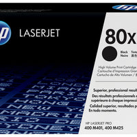 HP 80X BLACK LASERJET TONER CARTRIDGE FOR HP LASERJET