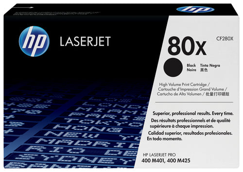 HP 80X BLACK LASERJET TONER CARTRIDGE FOR HP LASERJET