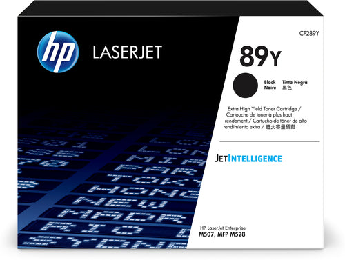 HP 89Y Black LaserJet Toner Cartridge-CF289Y