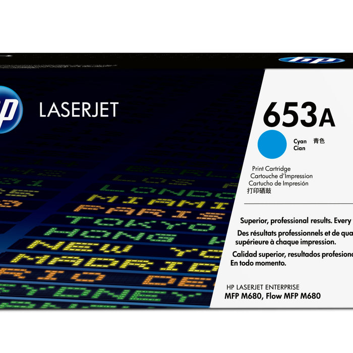 HP 653A CYAN TONER CARTRIDGE