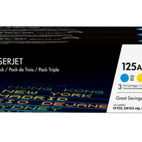 HP 125A Tri-Pack Toner Cartridges (CMY)-CF373AM