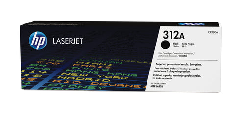 HP 312A Black Toner Cartridge - Genuine HP LaserJet Printer Ink for Professional Printing