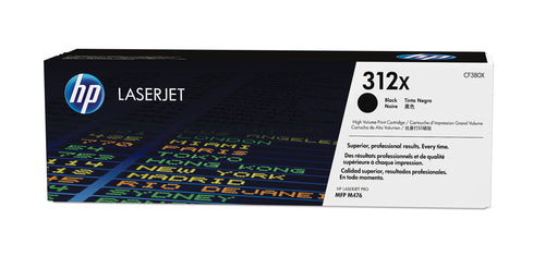 HP 312X High Cap Black Toner Cartridge-CF380X
