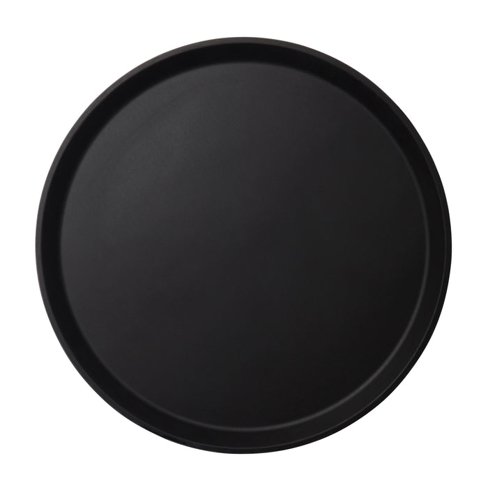 CAMBRO Camtread Non-Slip Fiberglass Tray Round - 40.5Cm Black - CFT0405