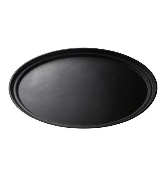 CAMBRO Camtread Non-Slip Fiberglass Tray Oval - 60Cm W X 73.5Cm L - Black - CFT0735