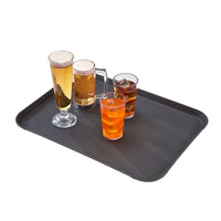 CAMBRO Camtread Non-Slip Fiberglass Tray Rectangular - Black - 38Cm W X 51.5Cm L - CFT5150