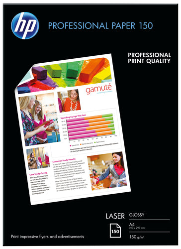 HP Pro Laser Paper A4 150Gsm 150Sht Gloss-CG965A