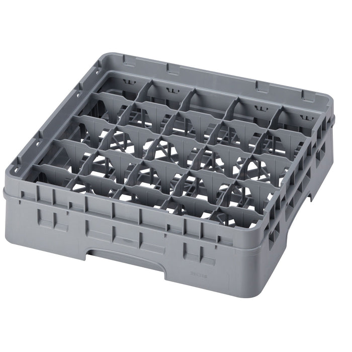 CAMBRO 25 Compartment Glassrack 50Cm X 50Cm Grey - 14.3Cm H - CGG0145