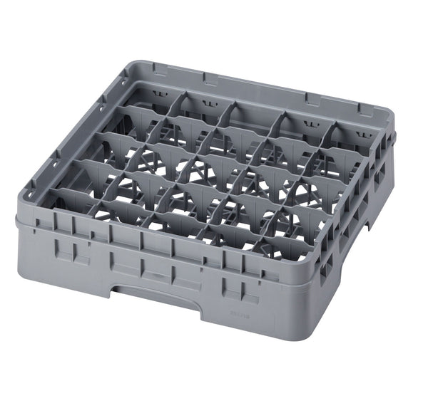 CAMBRO 25 Compartment Glassrack 50Cm X 50Cm Grey - 14.3Cm H - CGG0145