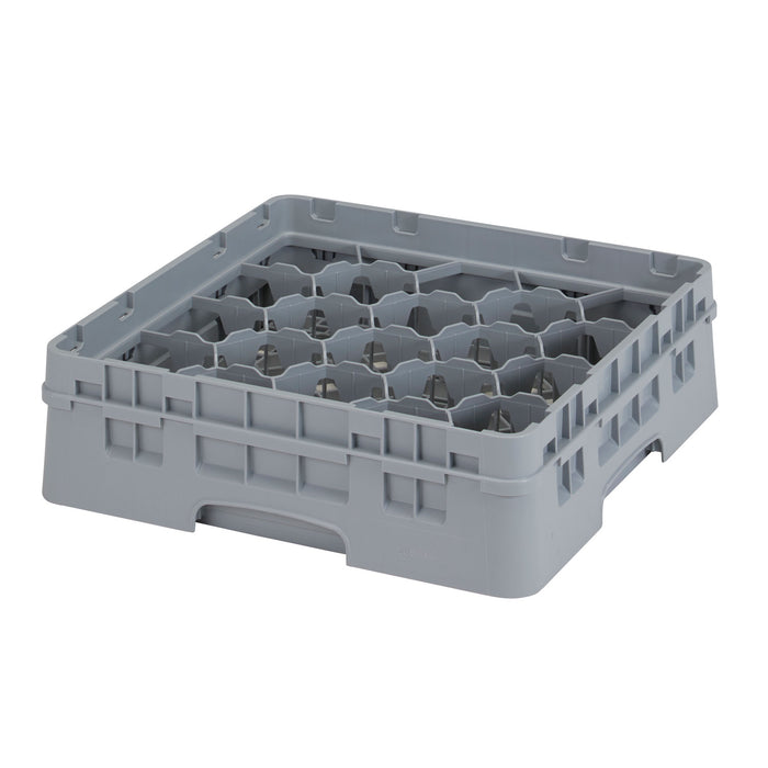 CAMBRO 20 Compartment Glassrack 50Cm X 50Cm Grey - 14.3Cm H - CGR0020