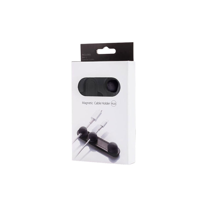 MAGNETIC CABLE HOLDER, PLUS BLACK - MAG-CH-0204