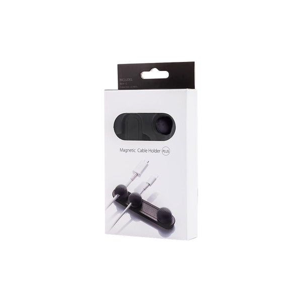 MAGNETIC CABLE HOLDER, PLUS BLACK - MAG-CH-0204