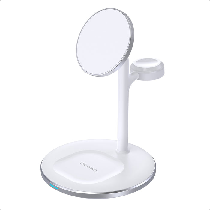 Choetech T585-F 3in1 Wireless charger qi2 15W-White-CHO-T585-FV12-W