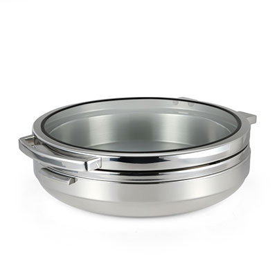 TIGER T-Collection Induction Chafing Dish (Round) S/Steel Band 6.5Lt - CIR3065