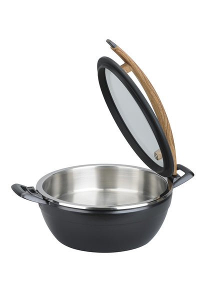 TIGER Artisan Round Casting Chafer With Wooden Handle L449Mm X W330Mm X H209Mm 4.5Lt - CIR4045