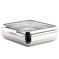TIGER T-Collection Induction Chafing Dish (Square) Steel Band 5.5Lt - CIS3055