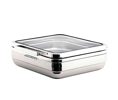 TIGER T-Collection Induction Chafing Dish (Square) Steel Band 5.5Lt - CIS3055