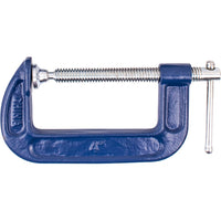 Heavy Duty G Clamp 100mm (4 inch) - Woodworking, Metalworking Clamping Tool. Strong Cast Iron G-Clamp for Construction, Automotive Use