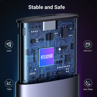 UGREEN CM400-90264 M.2 NVME/SATA SSD Enclosure (10Gbps) - Silver