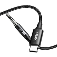 UGREEN USB Type-C to 3.5mm AUX Audio Cable 1M - Black-CM450-55734