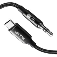 UGREEN USB Type-C to 3.5mm AUX Audio Cable 1M - Black-CM450-55734