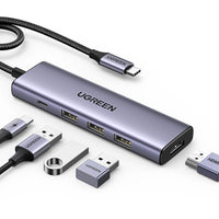 UGREEN USB C Hub 5-in-1: HDMI, USB 3.0 Adapter for Laptop | Portable