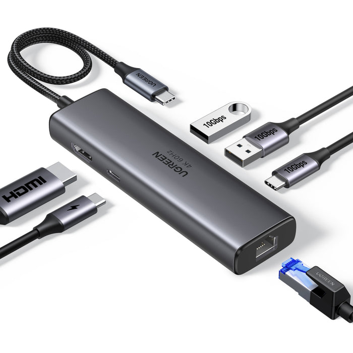 UGREEN CM512 6-in-1 USB Type-C Docking Station-CM512-45000