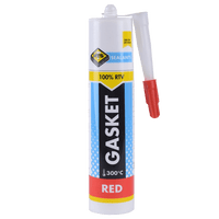 MTS Gasket Sealer, RTV Silicone, Red, High Temperature 300°C - Engine & Automotive Repair Sealant