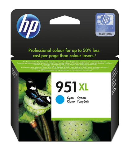 HP 951XL Cyan Ink Cartridge | High-Yield OfficeJet Printer Ink | Crisp, Vibrant Prints