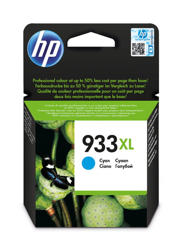 HP 933Xl Cyan OfficeJet Ink Cartridge-CN054AE