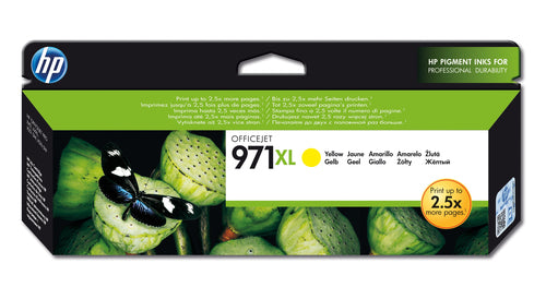 HP 971XL Yellow OfficeJet Ink Cartridge-CN628AE