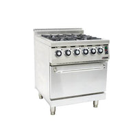 Anvil Gas Stove with Electric Oven - 4 Burner | Commercial Kitchen Appliance