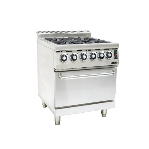 Anvil Gas Stove with Electric Oven - 4 Burner | Commercial Kitchen Appliance