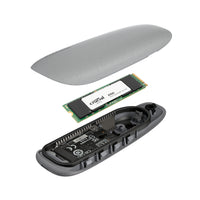 Asus Cobble M.2 SSD Type-C Enclosure and Crucial E100 480GB NVMe Bundle - Grey-COBBLE-480GB-BUNDLE-G