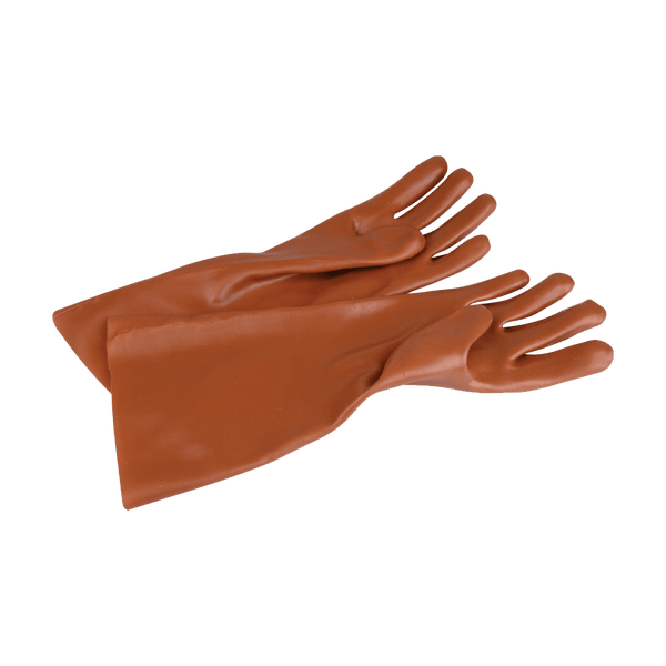 Glove Matsafe Pvc Brown Open Cuff Xxx Com0565