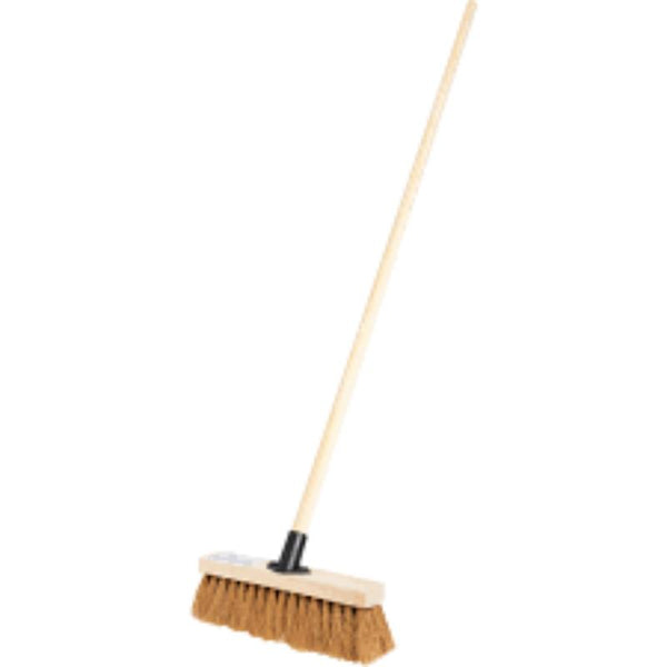 Cotswold 12" SOFT COCO BROOM WITH48" WOODEN HANDLE